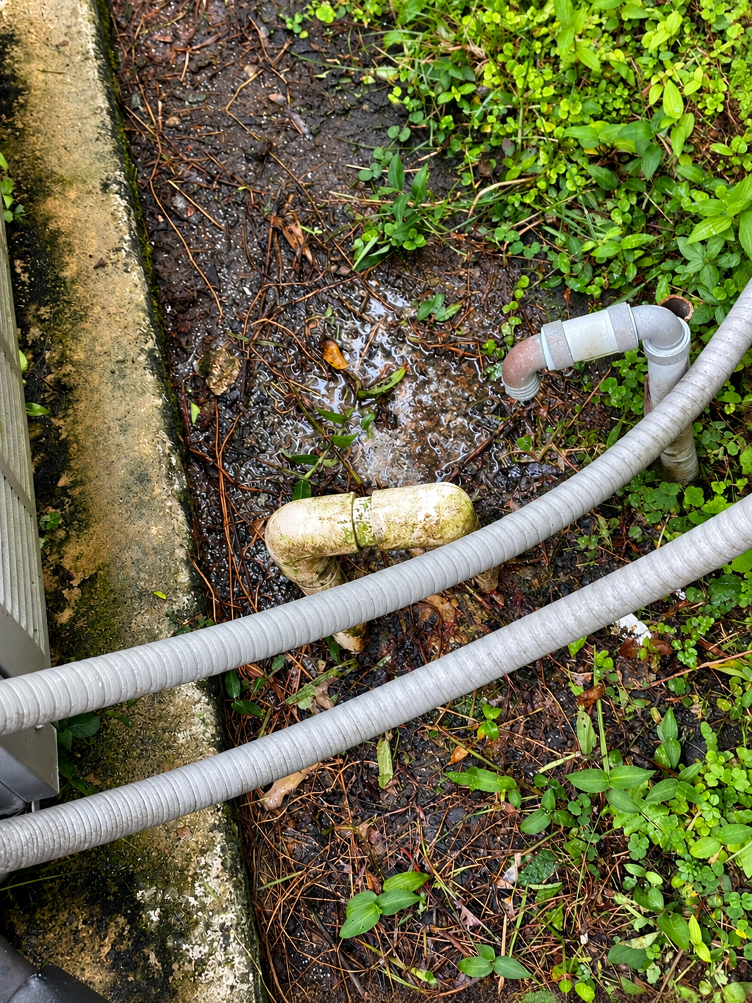 AC drainage issue identified during KlimaTech maintenance